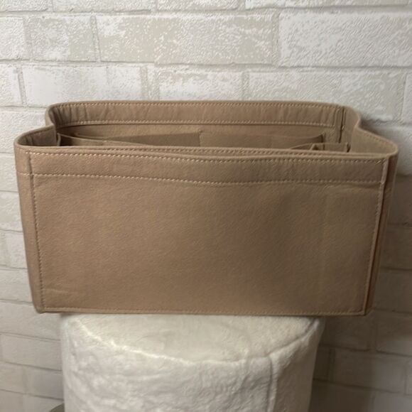 ZTUJO Bag Organizer for Designer Bags NWT Multi Compartments Felt Beige BrownTan - Picture 5 of 7